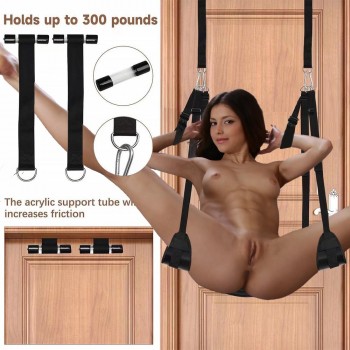 Venusfun BDSM Plush Leather Swing with Widen Cushion Seat For Couples