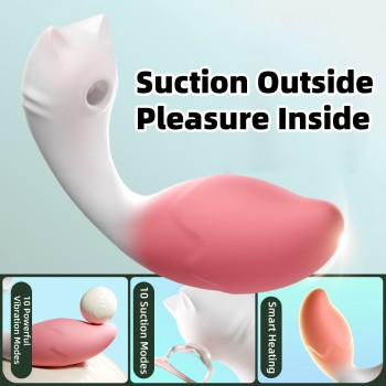 Venusfun GALAKU White AI Suction Egg Vibrator With Remote App Control
