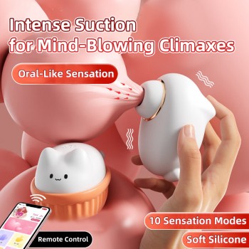 Venusfun Suction & Licking Egg Vibrator Clit Vibrator With Wireless Remote Control