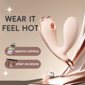 Venusfun Neko shaped Suction Clitoral Vibrator Wearable Clit Stim For Outdoor Play