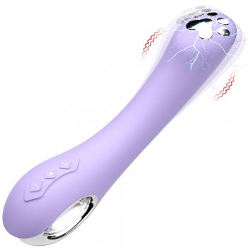 Venusfun Paw Shaped E-shock Vibrating AV Wand Vibrator Multi Speeds Electro-stim toy For Couples