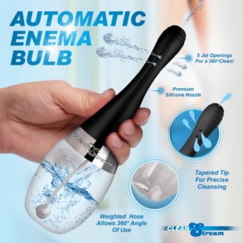 XR Brands Automatic Enema Bulb With 5 Jet Nozzle For Anal Play Cleaning