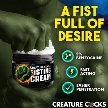 XR Brands Creature Cocks Fast Acting Fisting Cream Foreplay Muscle-Relaxing Cream For Anus Play
