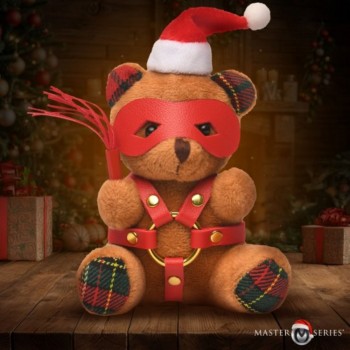XR Brands Holiday Bondage Bear Keychain Christmas Themed Gift Cute Gag Present