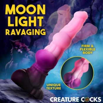 XR Brands Lycan Werewolf Fantasy Dildo Thick Dildo Monster Dildo Play Hands-Free With Suction Base