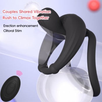Venusfun Remote Vibrating Cock Ring Penis Ring Couple Ring For Prolonged Pleasure Time Delay