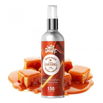 Wet Stuff Caramel Edible Lubricant Gel Natural Plant Based Water Base Lube For Blowjob Sex