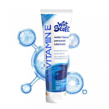 Wet Stuff Female Lubricant Gel with Vitamin E Water Based Edible Comfort for Intimate Use