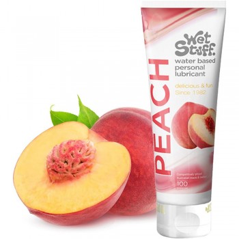 Wet Stuff Water Base Lube Lubricant Natural Peach Lubricating Gel Edible Lubricant