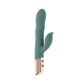 Evolved The Shimmy Spiral Thrusting Rabbit Vibrator with Waterproof Dual Stimulation