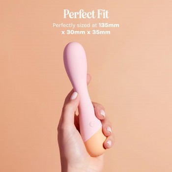 VUSH Peachy G Spot Rechargeable Vibrator for Women Body Safe Silicone 10 Modes Compact