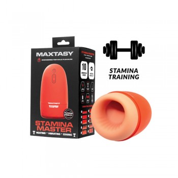 Maxtasy Stamina Master Heat up & Vibrating Stroker for Men with 10 Vibration Modes