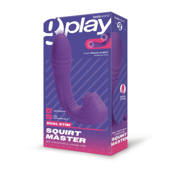 Bodywand G Play Thrusting Licking Squirt Master for Women G Spot Vibrator 20 Modes