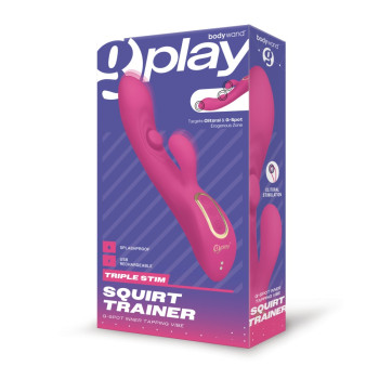 Bodywand G Play Triple Stim Squirt Trainer Female G Spot Rabbit Vibrator 3 in 1 Massager