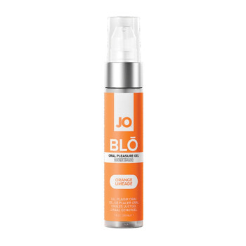 JO Blo Pleasure Gel Orange Limeade Oral Intimacy Gel Sugar Free Cooling Flavor Couples 1 oz