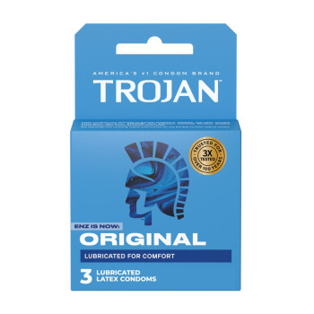 Trojan ENZ Classic Lubricated Condoms with Premium Latex Smooth Comfort Reservoir End