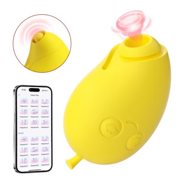 Venusfun Mango Love 3 in 1 Suction Tapping Vibrator 9 Modes App Controlled for Women