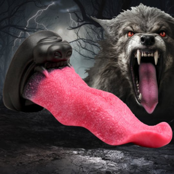 Creature Cocks Wolf's Lick Silicone Dildo 7 Inch Textured Tongue Suction Cup Fantasy Toy