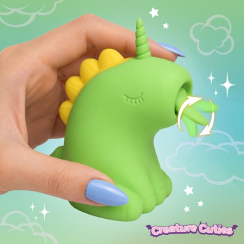 Creature Cuties Lickyhorn Licking Clitoral Vibrator 3 Speeds 7 Patterns Silicone Toy