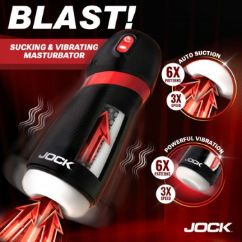 Jock BLAST! Sucking & Vibrating Masturbator 3 Speeds 6 Patterns Automatic Stroker