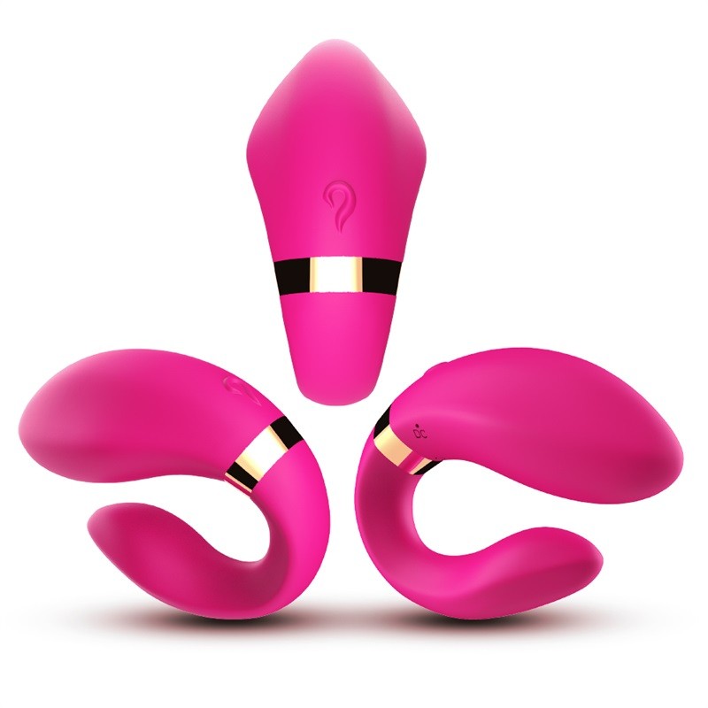 useeker gz02 crescent couple vibrator rose red