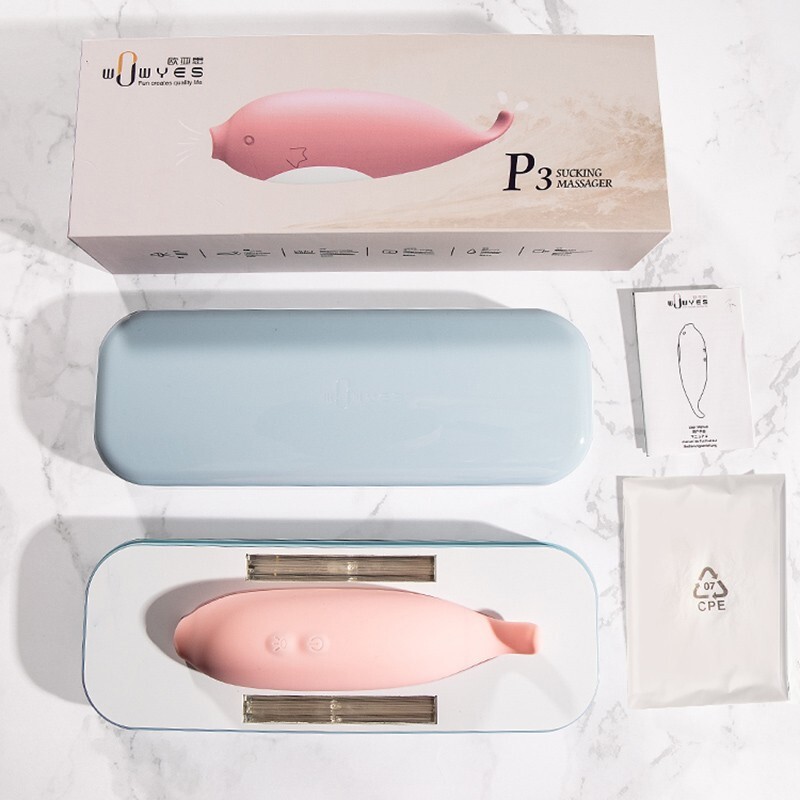 wowyes p3 blue whale sucking massager pink premium edition package contents