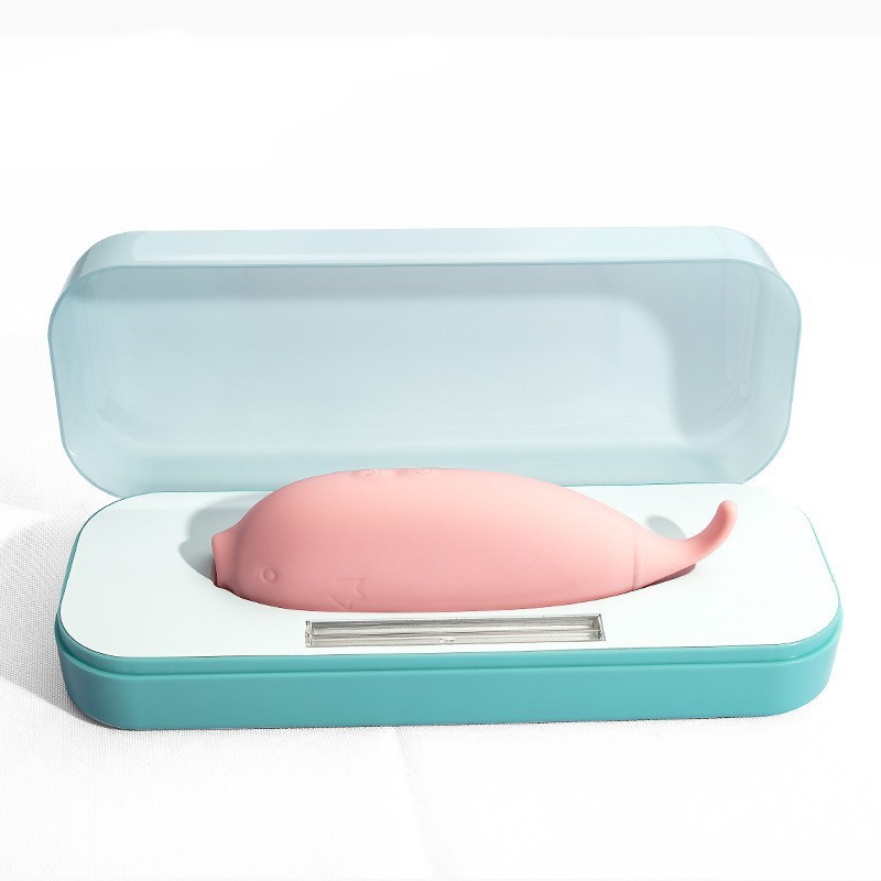 wowyes p3 blue whale sucking massager pink with disinfection box