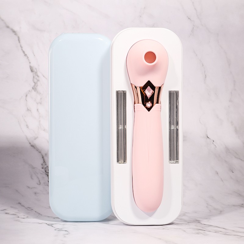 wowyes s4 queen sucking vibrator pink with disinfection box