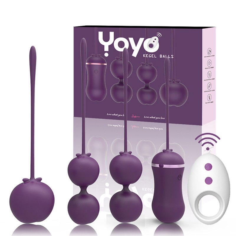 yoyo remote control kegel balls purple package