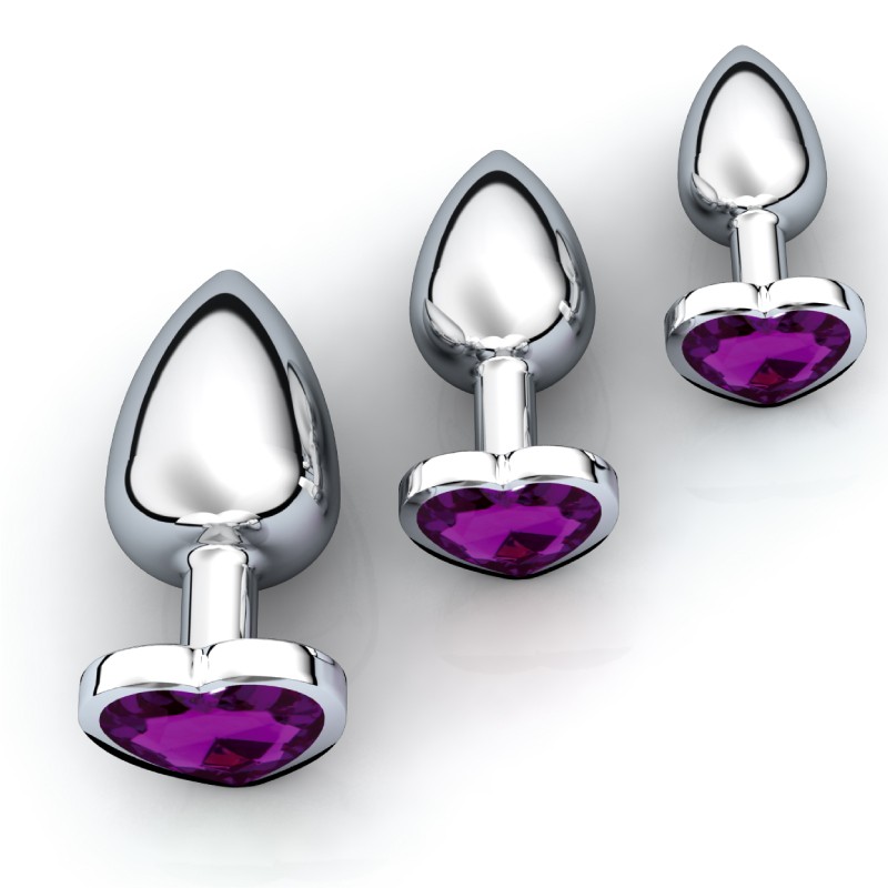 RY-013 Butt Plug Set Dark Purple