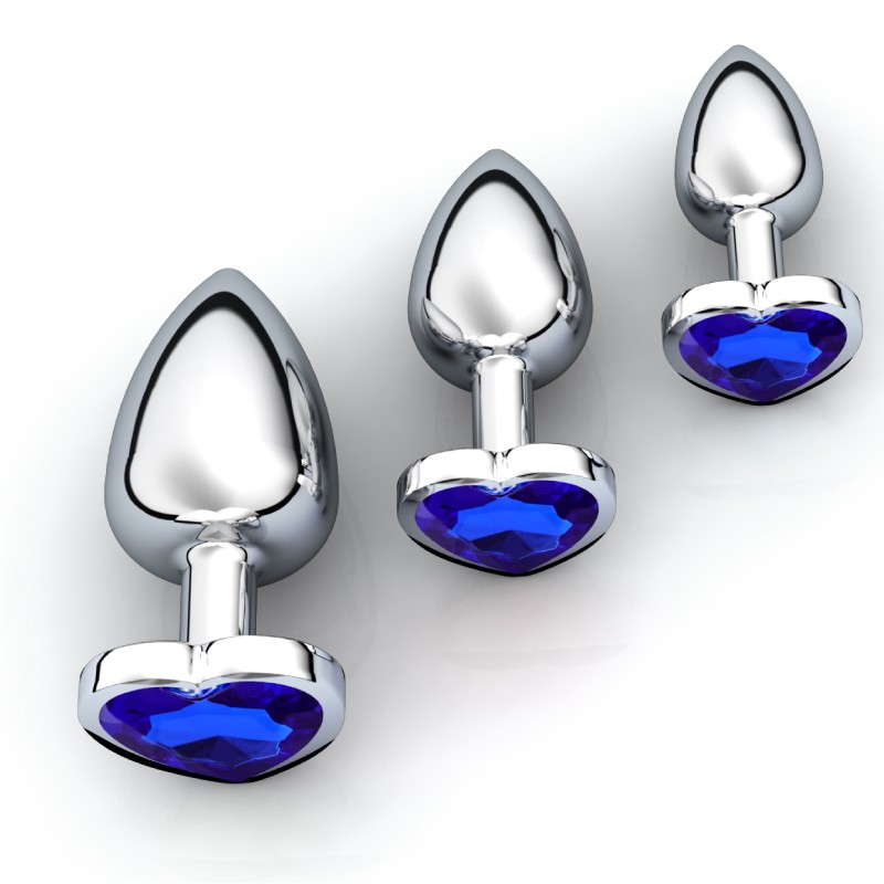 RY-013 Butt Plug Set Dark Blue