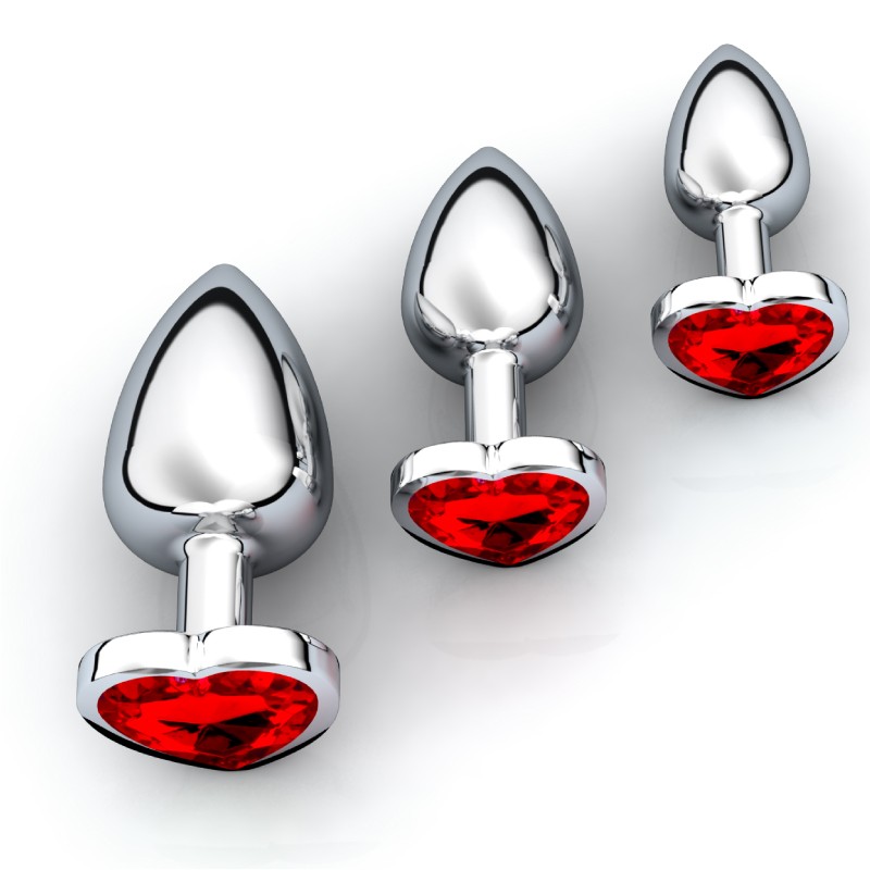 RY-013 Butt Plug Set Red