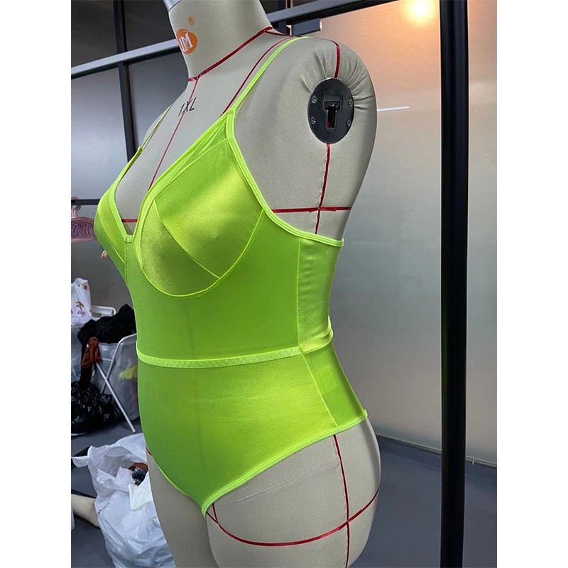 W6084 Plus Teddy Bodysuit