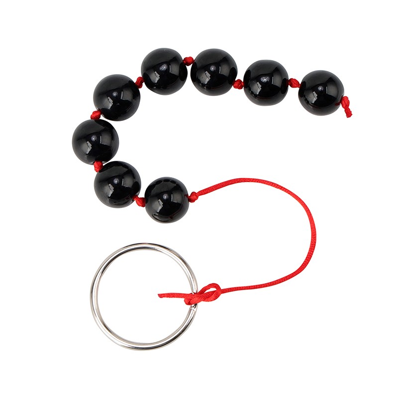 rysc-173-24 sm sex toy 24 piece set Black Anal Beads