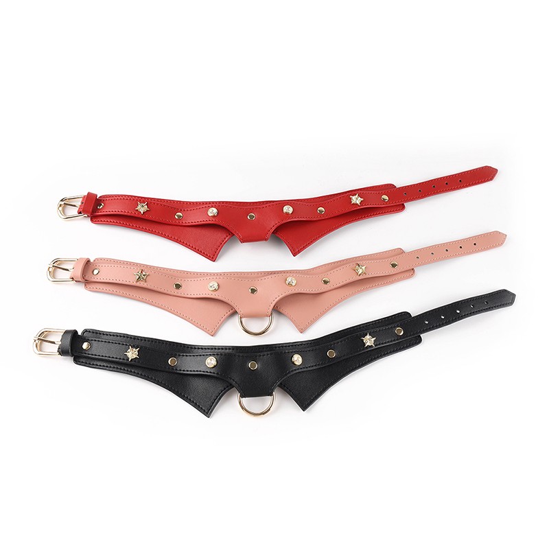 RYSC-274 SM Neck Slave PU Leather Bondage Collar