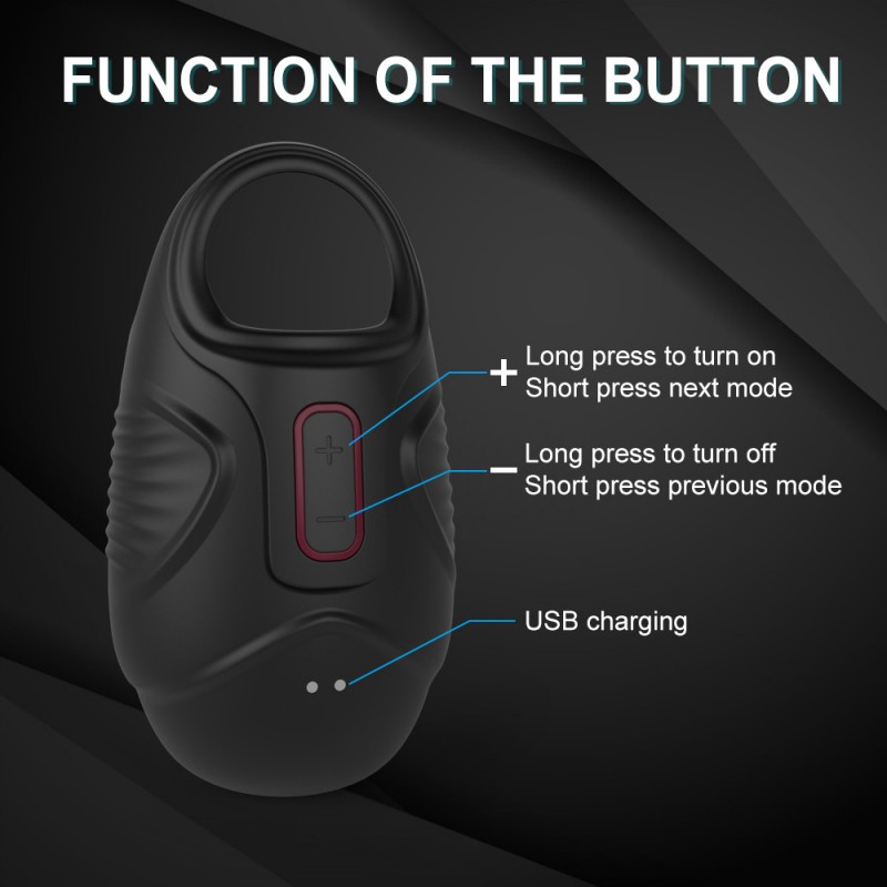 Black Silicone Massager