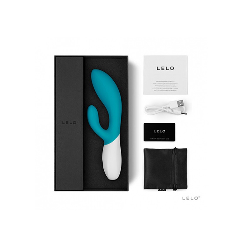 Lelo Ina Wave Luxury Rechargeable Rabbit Vibrator Blue