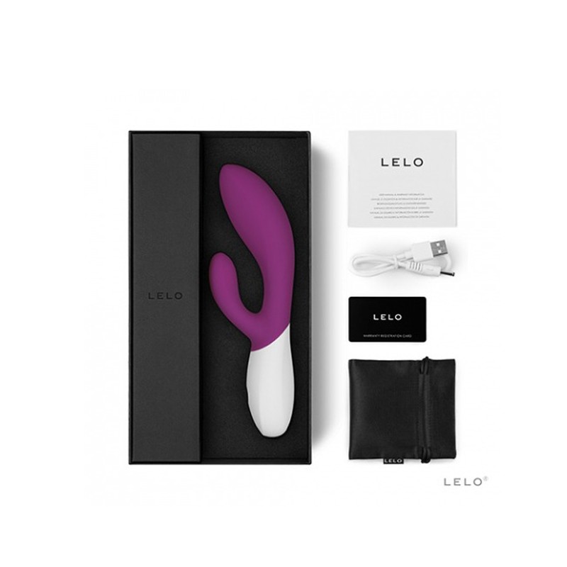 Lelo Ina Wave Luxury Rechargeable Rabbit Vibrator Purple
