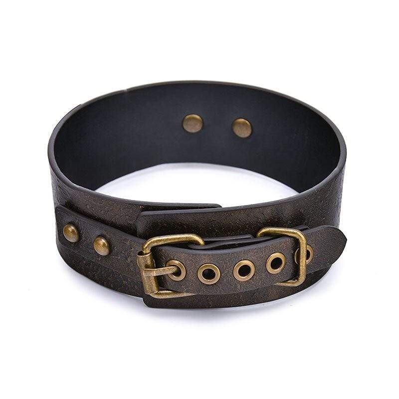 Venusfun Vintage Leather BDSM Collar