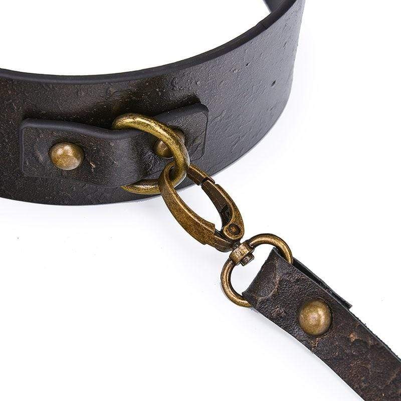 Venusfun Vintage Leather BDSM Collar