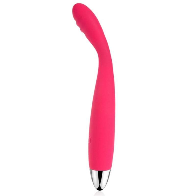 SVAKOM CICI G-Spot Ribbed Vibrators With Flexible Head For Women Plum Red