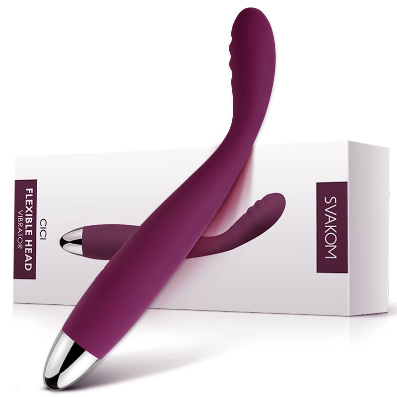 SVAKOM CICI G-Spot Ribbed Vibrators With Flexible Head For Women