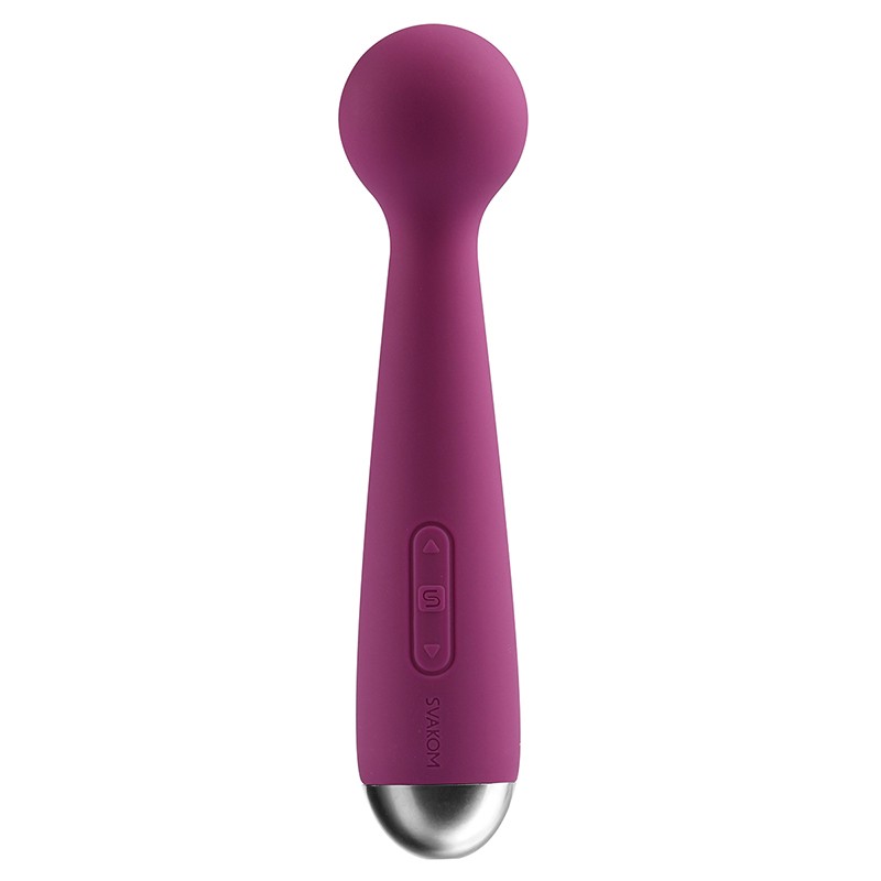 SVAKOM Mini Emma Powerful Electric Wand Massager Rechargeable Vibrator For Females Violet