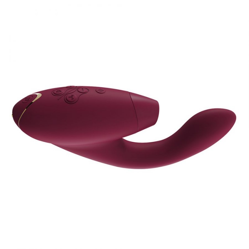 Womanizer Duo G-Spot and Clitoral Vibrator Red