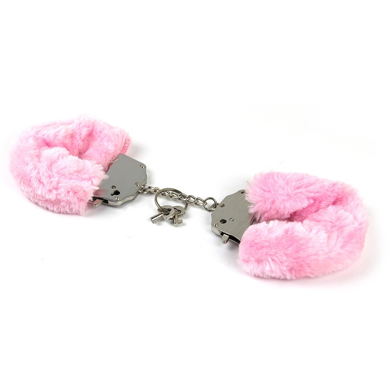 Roomfun Plush BDSM Handcuffs Prop Cosplay Costume PD-004 Pink