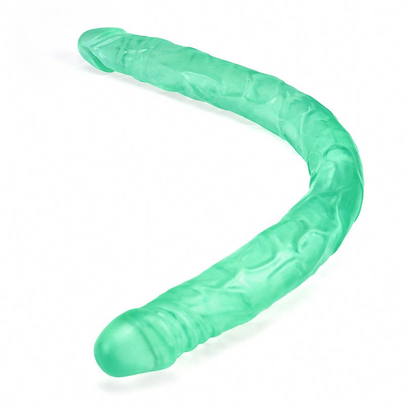 Venusfun 21.56 inches Double Dildo Realistic Penis For Lesbian Green