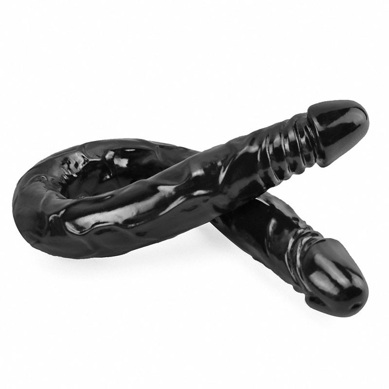 Venusfun 21.56 inches Double Dildo Realistic Penis For Lesbian Black