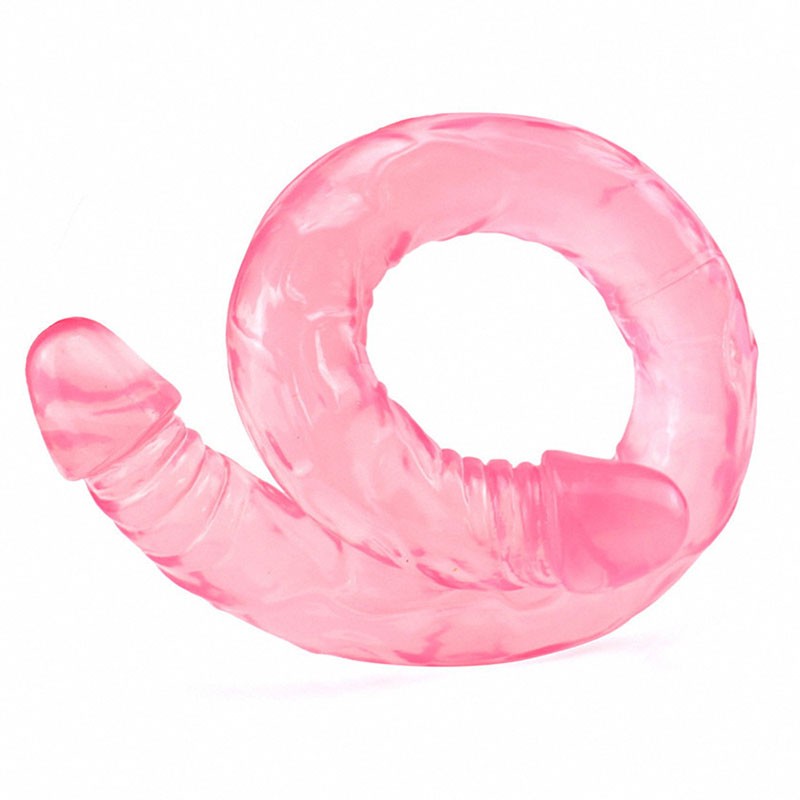 Venusfun 21.56 inches Double Dildo Realistic Penis For Lesbian Rose Red