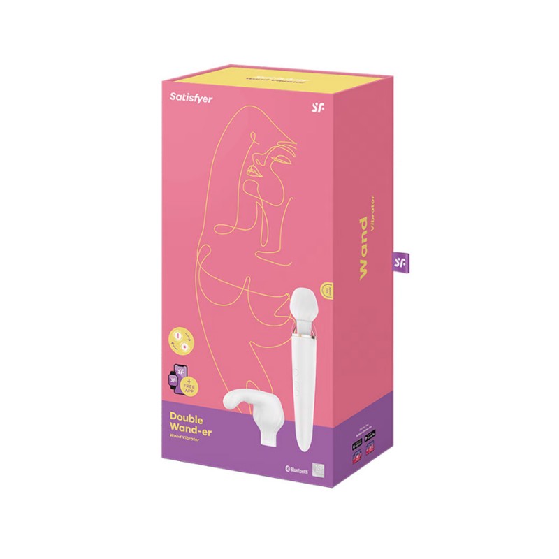 Satisfyer Double Wand-er Clitoris Stimulation Vibrator Connect App
