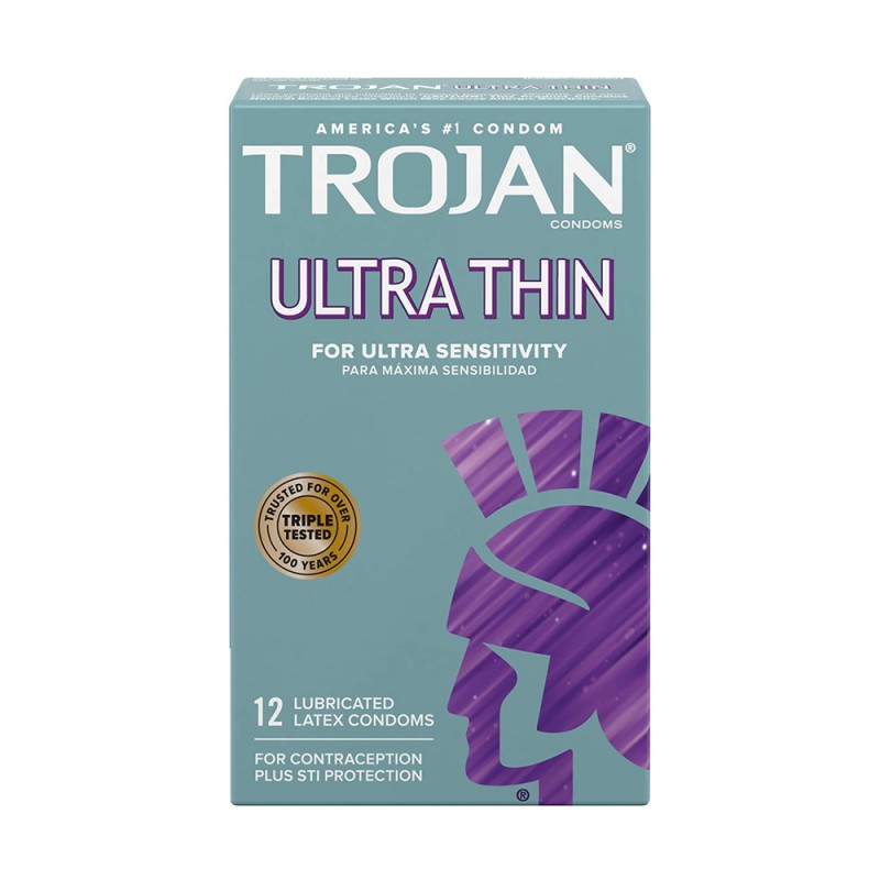 Trojan Ultra Thin Premium Condoms 12 count